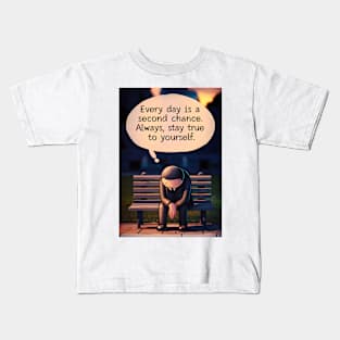 Motivational Quote Print Kids T-Shirt
